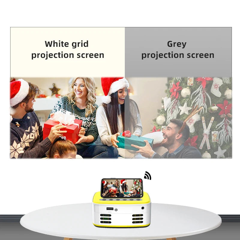 Projector Screen White Grid Anti-Light 16:9 Projection Screen 60 72 84 100 120 130 in Reflective Cloth for Home Theatre