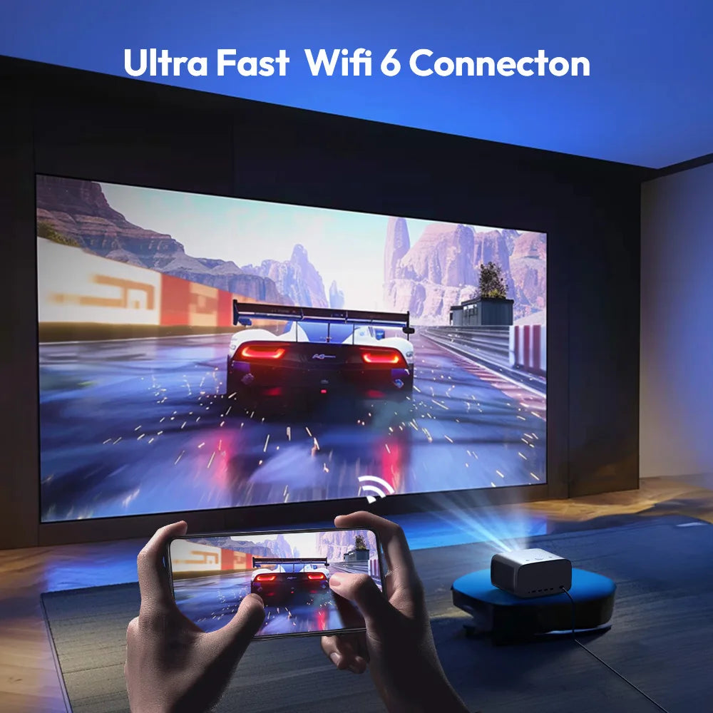 A18 Projector Full HD 1920*1080P 2K 4K Video Auto Focus 600Ansi Android 9.0 Wifi 6 Home Theater Smart Proyector