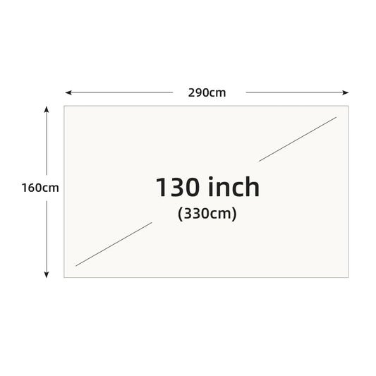 Projector Screen White Grid Anti-Light 16:9 Projection Screen 60 72 84 100 120 130 in Reflective Cloth for Home Theatre