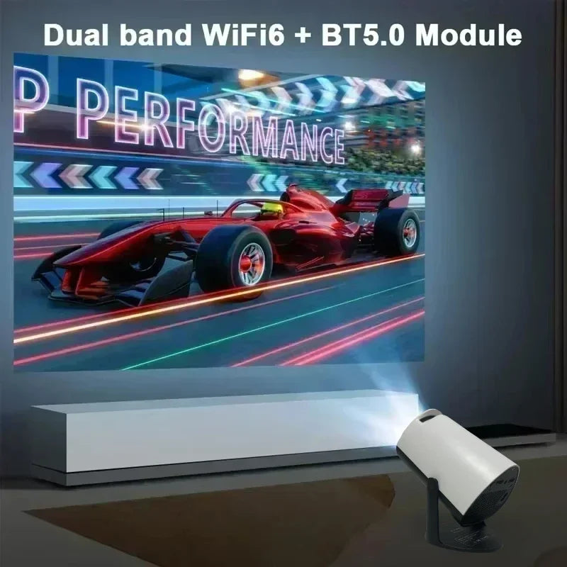 SJX300 Mini HD LCD Projector 4K 1280X720P Android 11 Wifi6 LED Portable Home Theater Cinema Movie Proyector