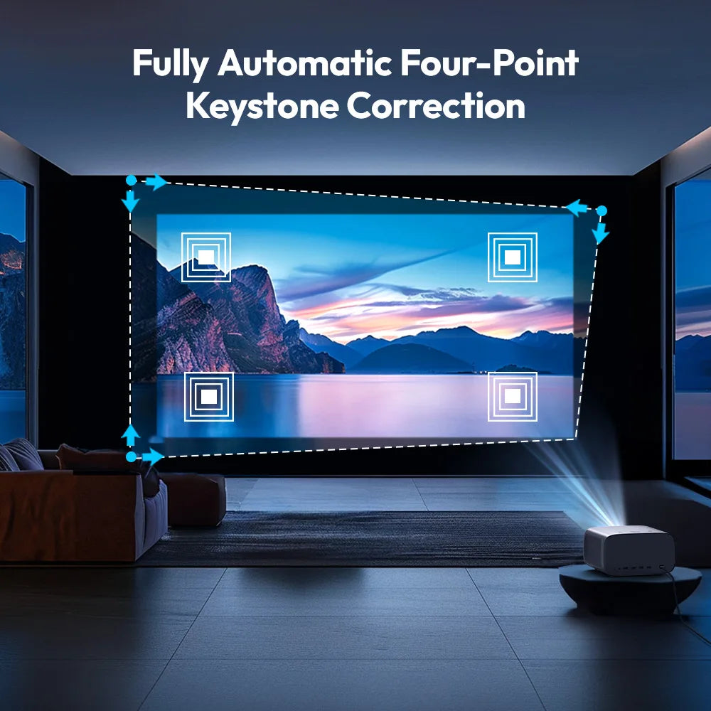 A18 Projector Full HD 1920*1080P 2K 4K Video Auto Focus 600Ansi Android 9.0 Wifi 6 Home Theater Smart Proyector
