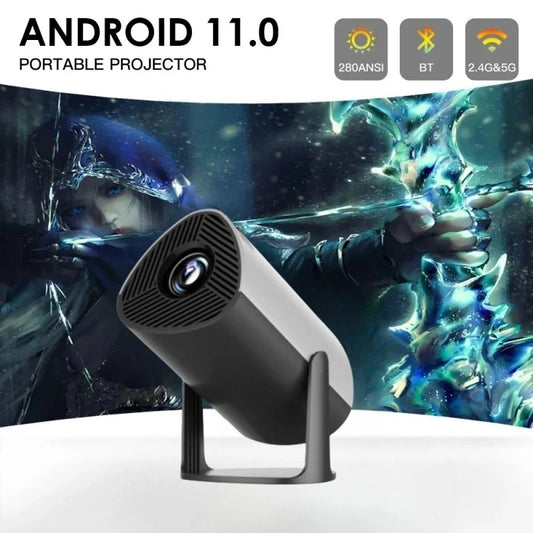 SJX300 Mini HD LCD Projector 4K 1280X720P Android 11 Wifi6 LED Portable Home Theater Cinema Movie Proyector